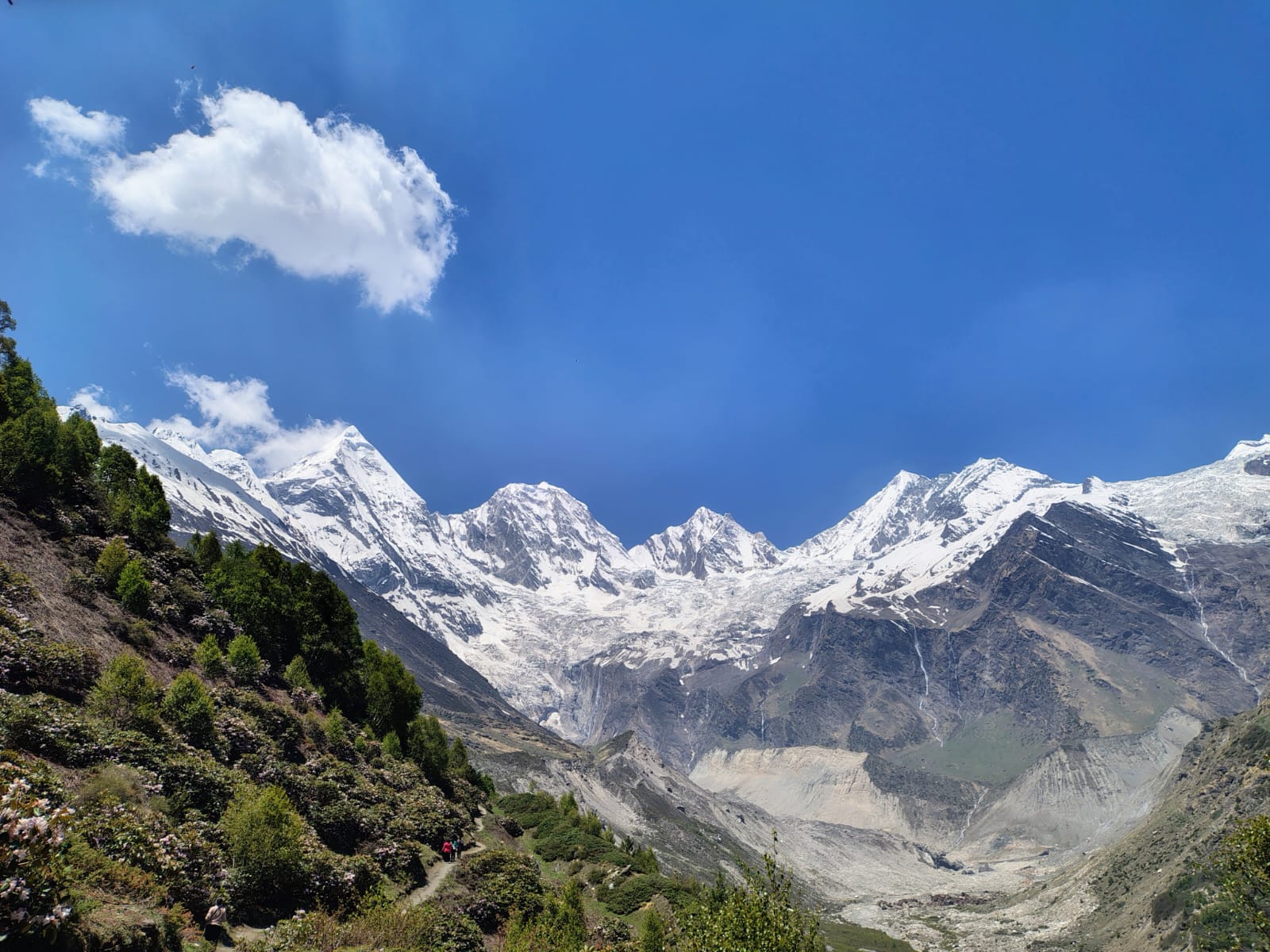 Panchachuli Base Camp mountain view