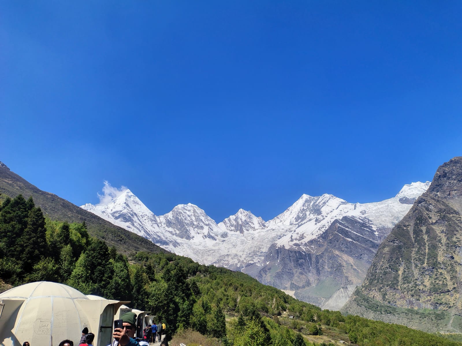  🏔️ Panchachuli Base Camp mountain view